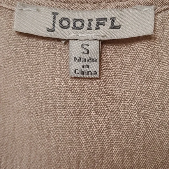 JODIFL Tan Pullover Tassel Sundress Size S - Picture 6 of 6